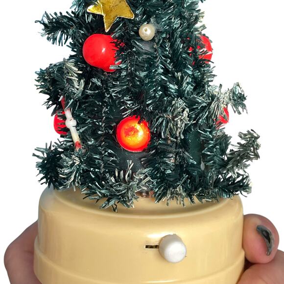 Vintage Winking Christmas Tree Merry Lite Lantern Hong Kong Lighted Works READ - Picture 3 of 16